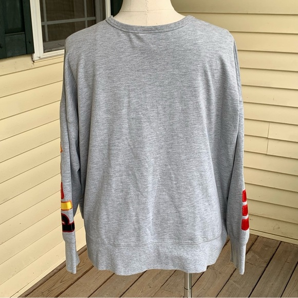 Walt Disney World Spirit Jersey Plus Size 3X Gray Red Yellow Mickey Sweatshirt - Picture 7 of 10